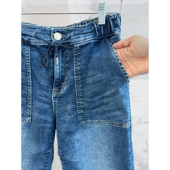 Bootlegger High Rise Denim Joggers  27 - Picture 2 of 6